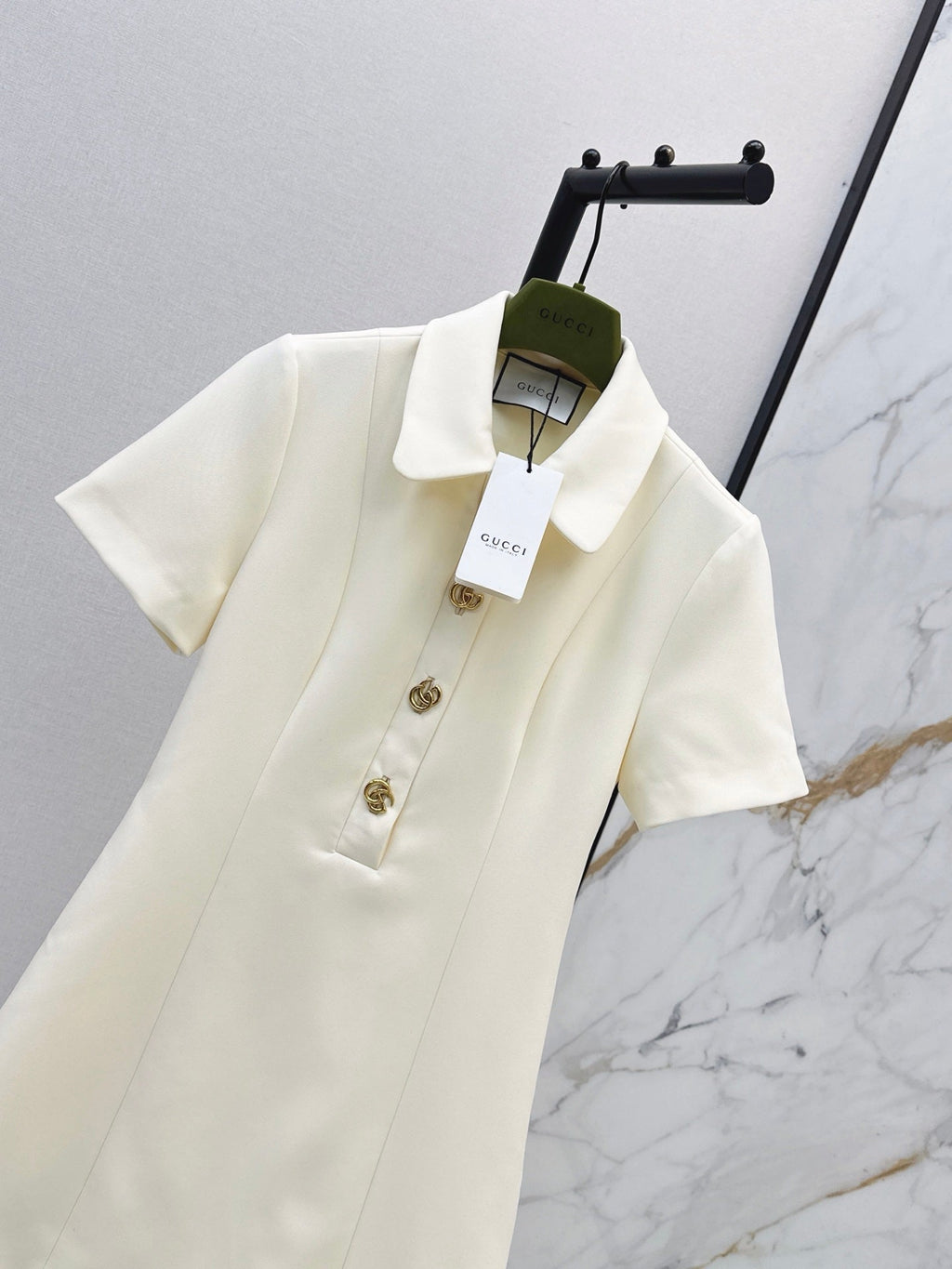 🔥Highest Quality🔥 26FW New Lapel Dress with Metal Buckle 🤍