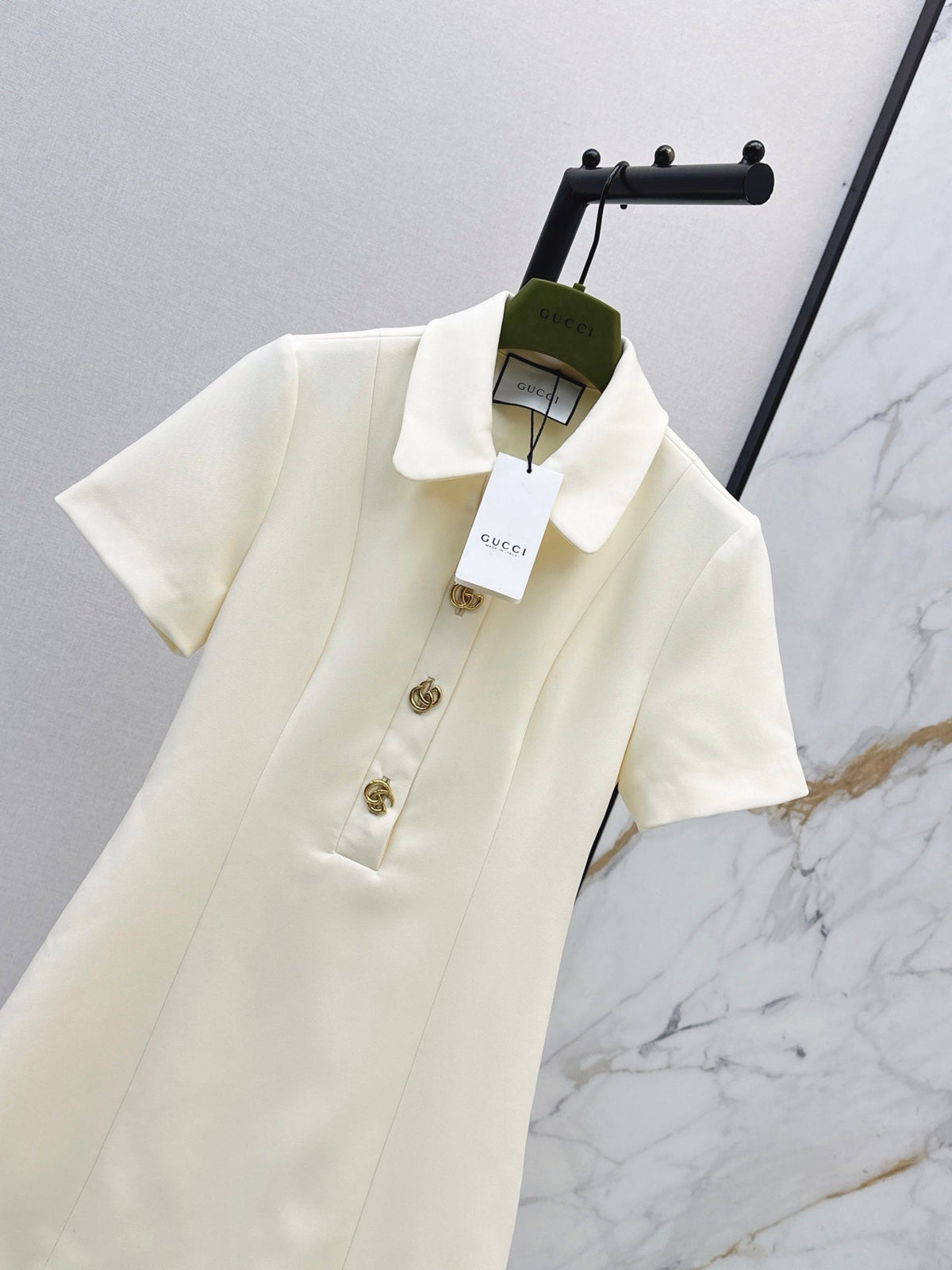 🔥Highest Quality🔥 26FW New Lapel Dress with Metal Buckle 🤍