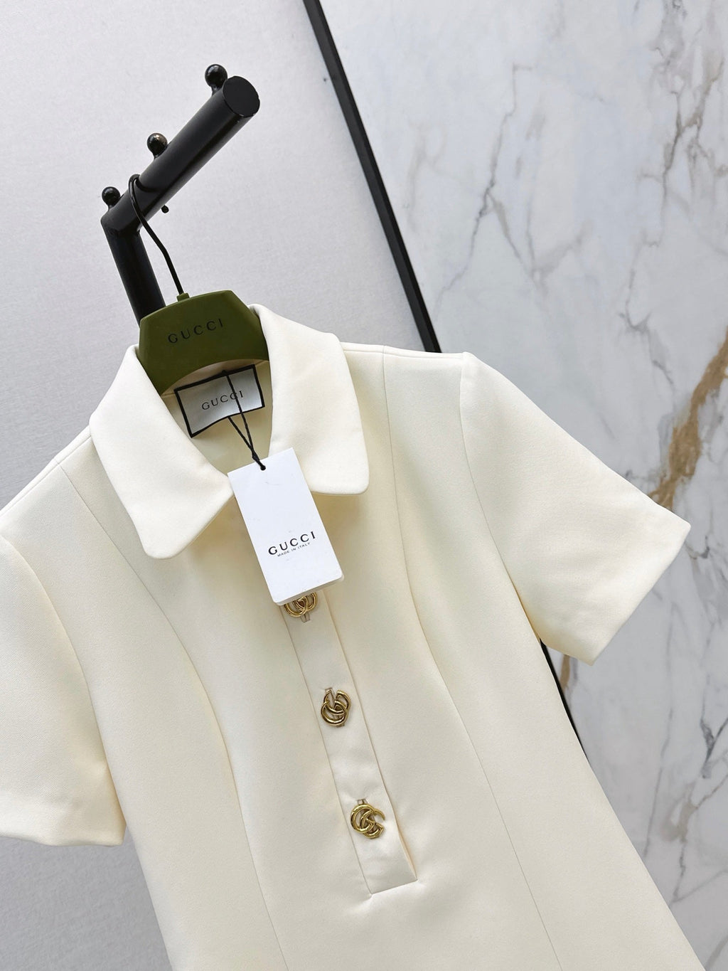 🔥Highest Quality🔥 26FW New Lapel Dress with Metal Buckle 🤍