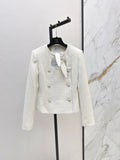 26FW New Knitted Jacket with Rabbit Ear Tie Detail 🤍