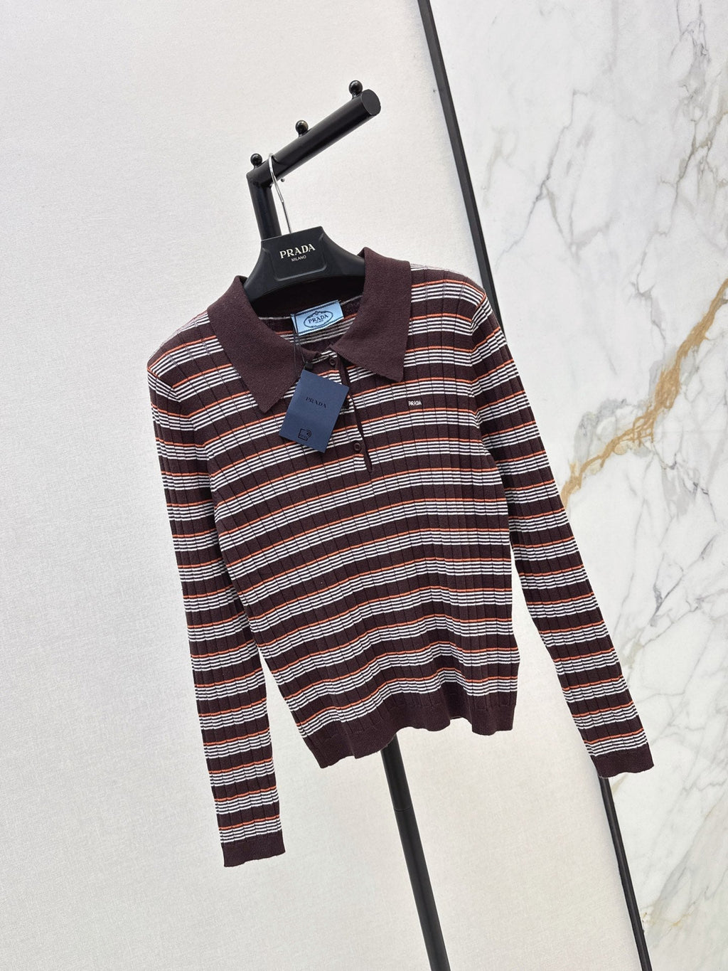 26FW New Striped Knit Polo 🖤