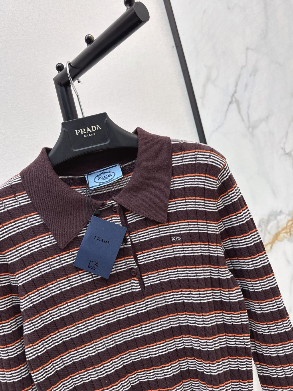 26FW New Striped Knit Polo 🖤