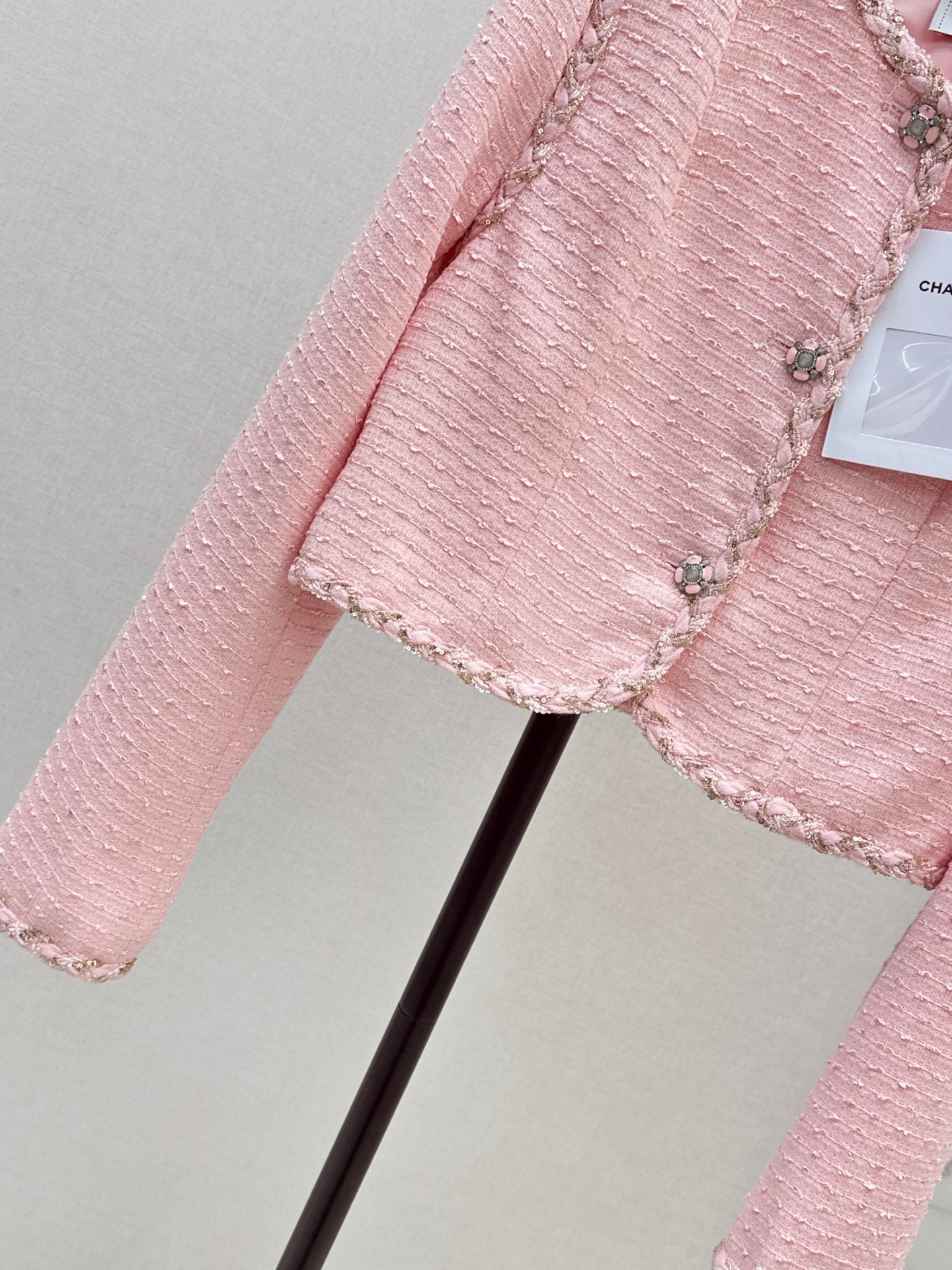 26FW New Cropped Jacket with Woven Trim 🤍