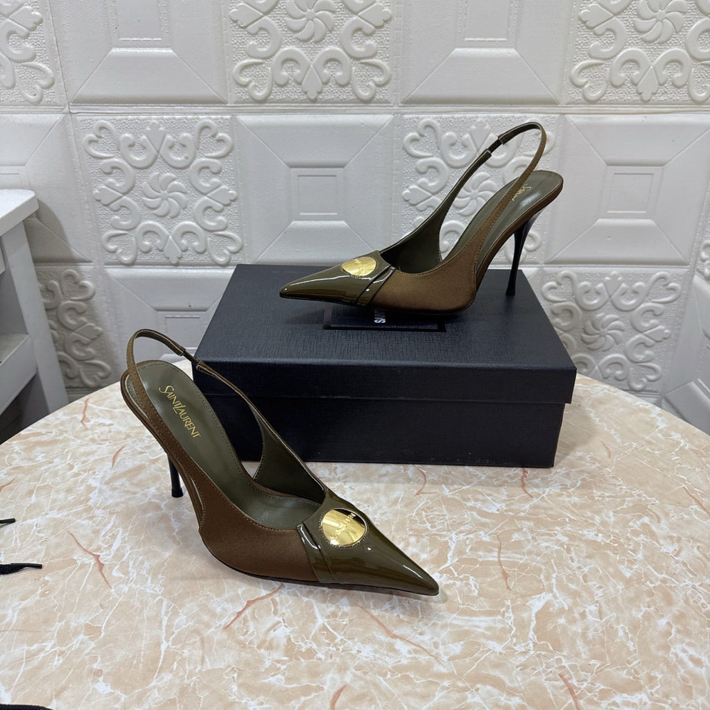 26FW New YSL Logo High Heels 👠(height: 10.5cm)
