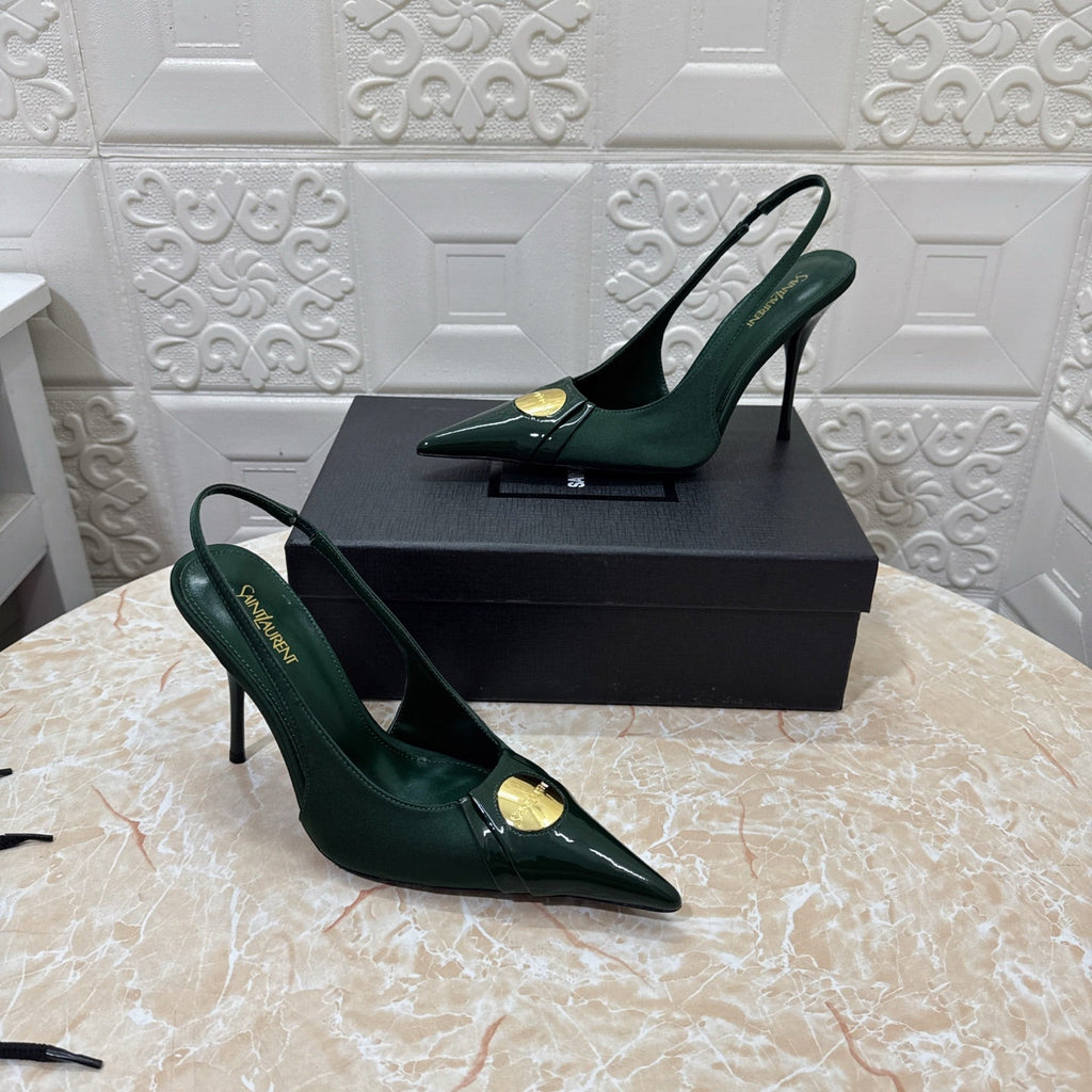 26FW New YSL Logo High Heels 👠(height: 10.5cm)