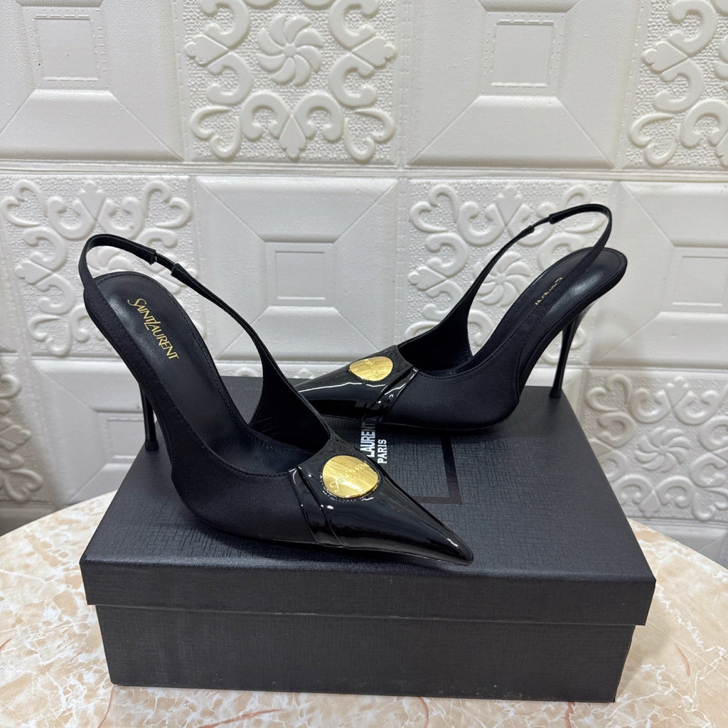 26FW New YSL Logo High Heels 👠(height: 10.5cm)