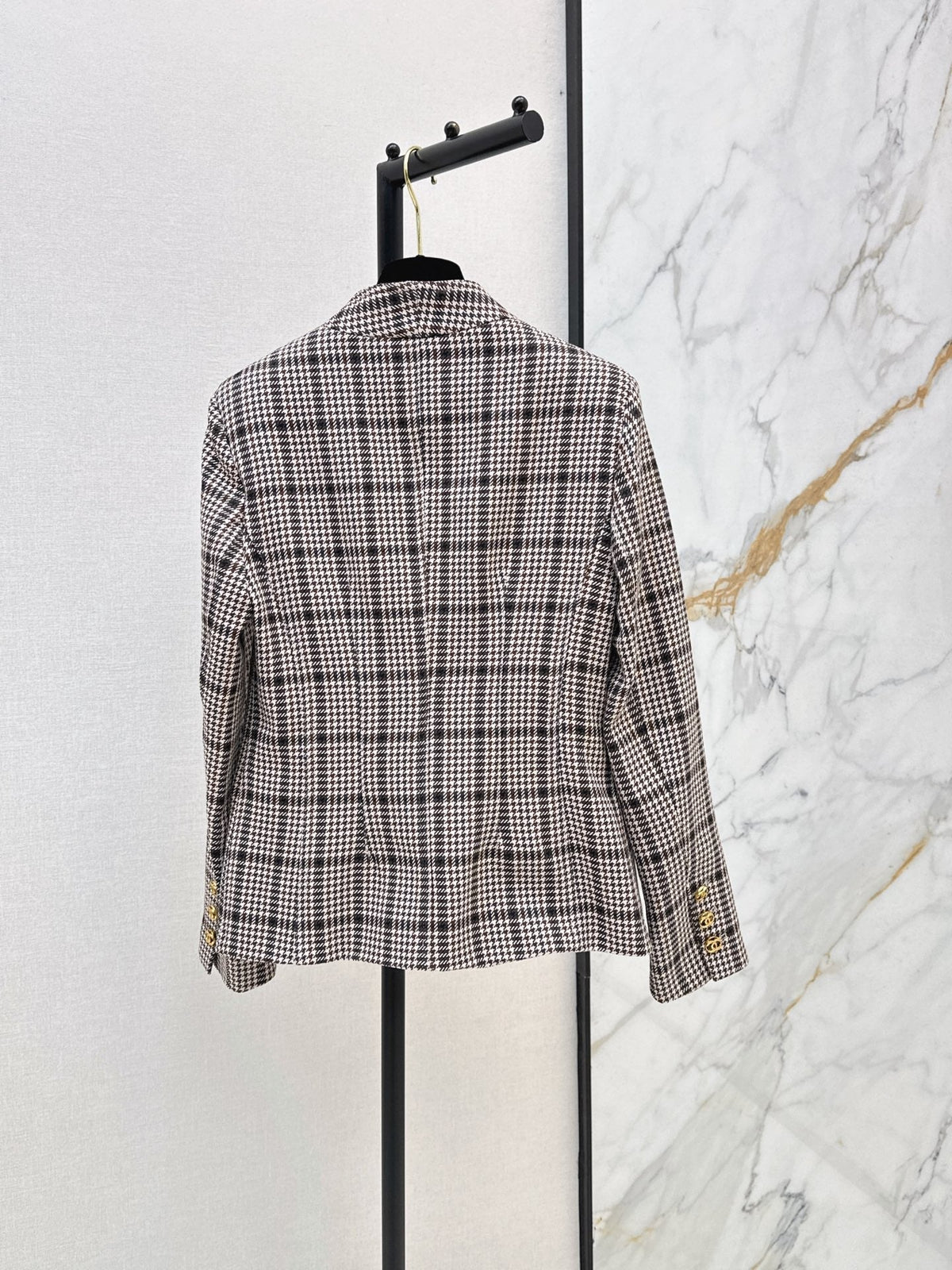 26FW New Plaid Crew-Neck Knit Jacket 🤎