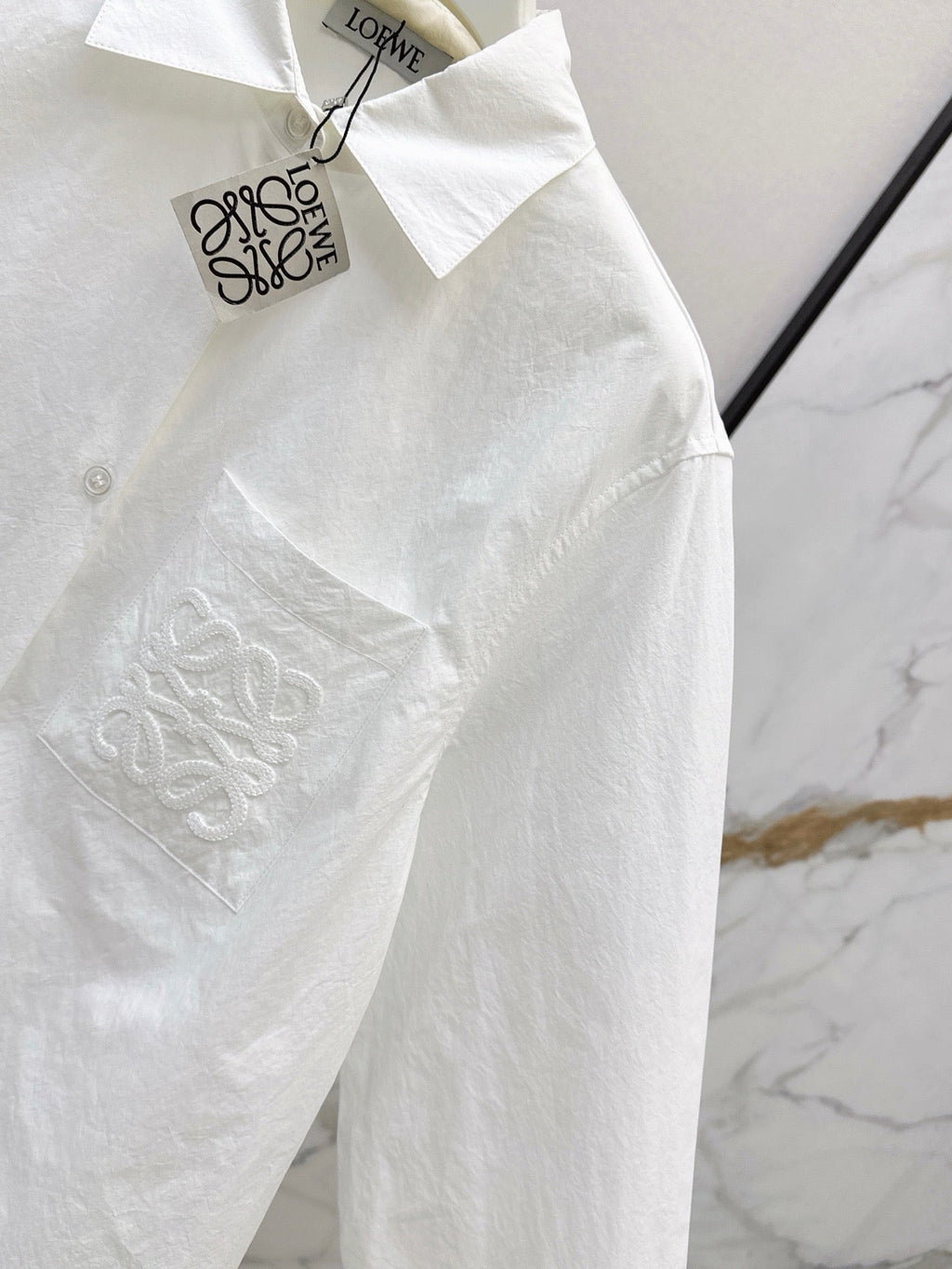 26FW New Classic Logo Embroidered Collared Shirt 🩵