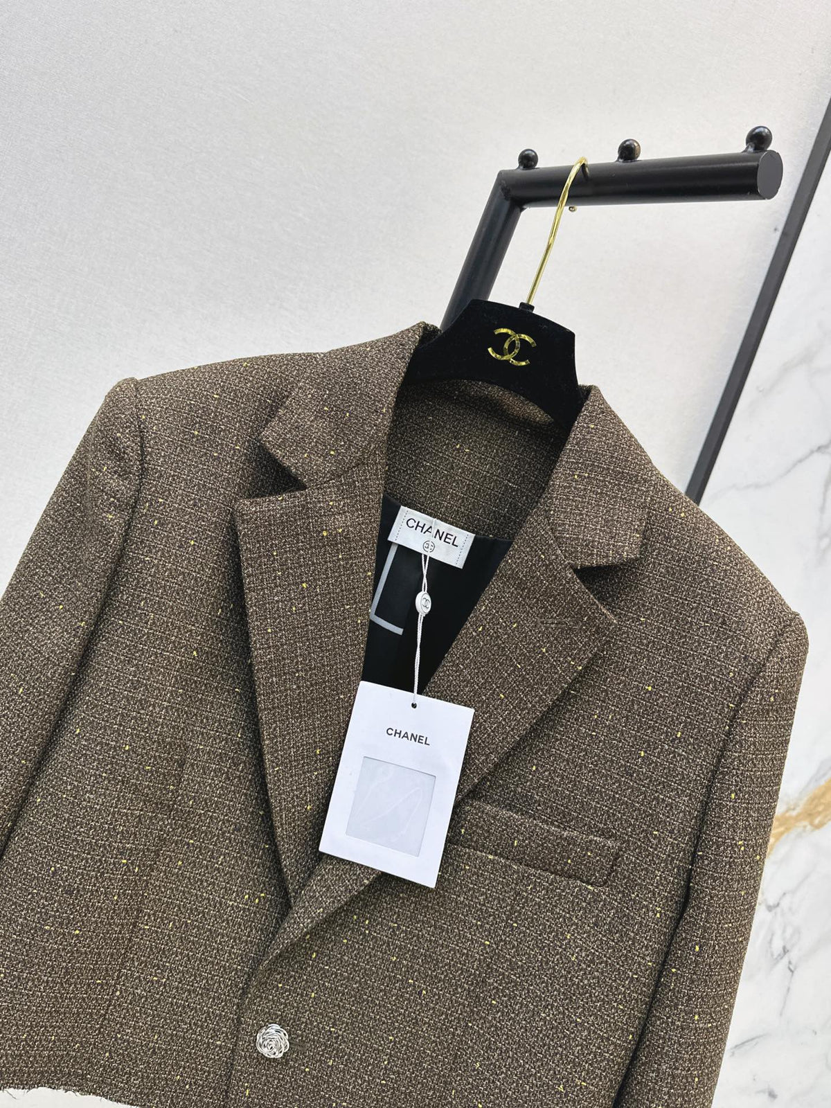 26FW New Runway-Style Cropped Knit Jacket 🤎