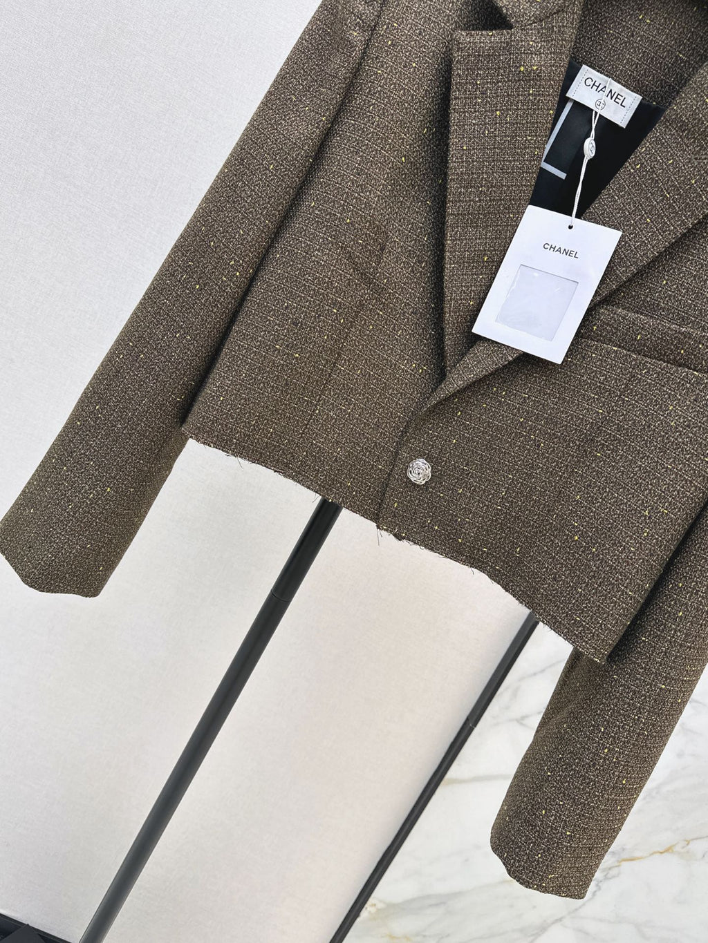 26FW New Runway-Style Cropped Knit Jacket 🤎