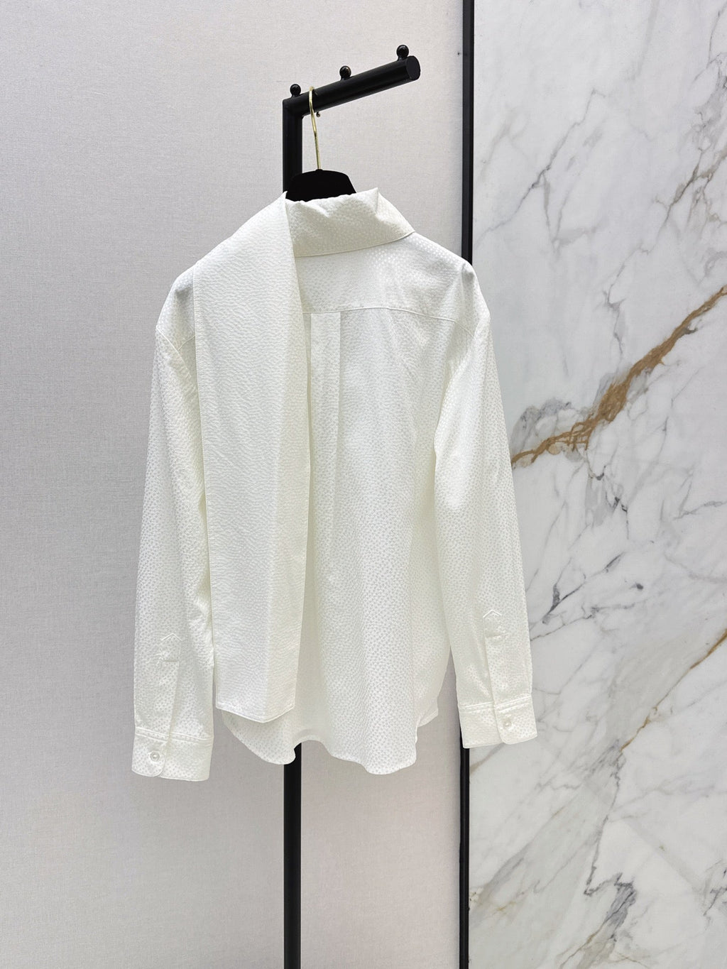 26FW New "Coco Girl" Style: Jacquard Silk Shirt 🖤