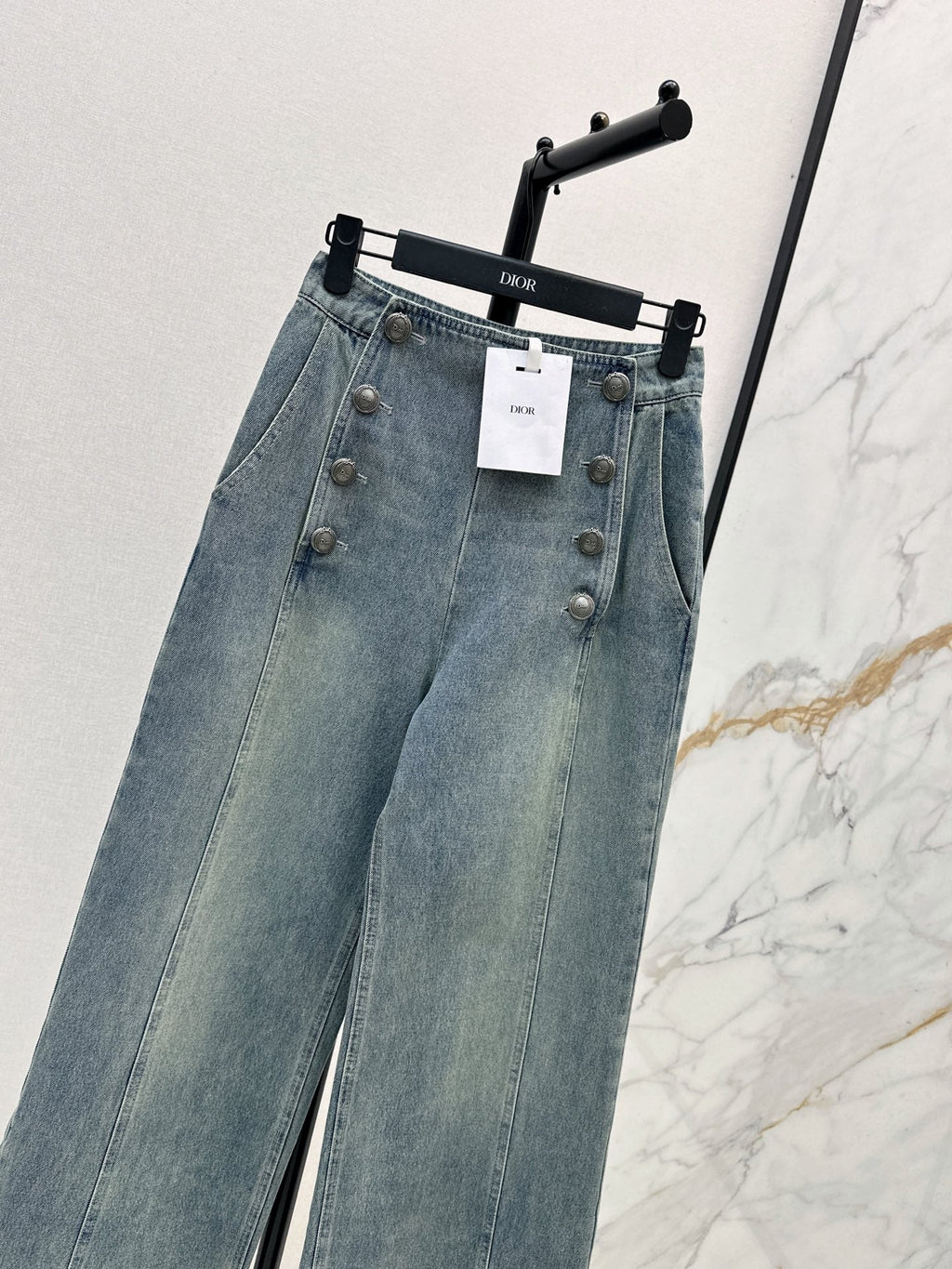 26FW New Double-Breasted Straight-Leg Jeans 🩵
