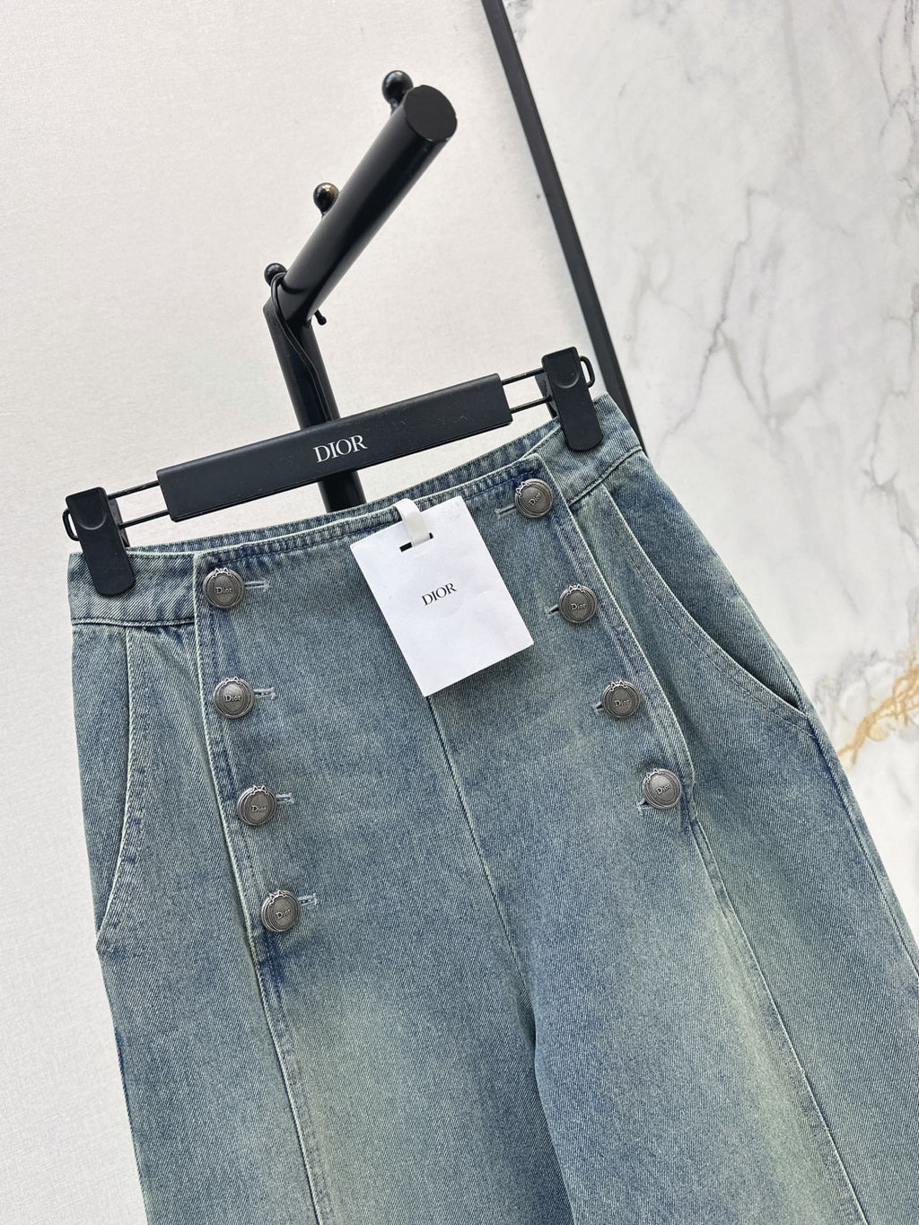 26FW New Double-Breasted Straight-Leg Jeans 🩵