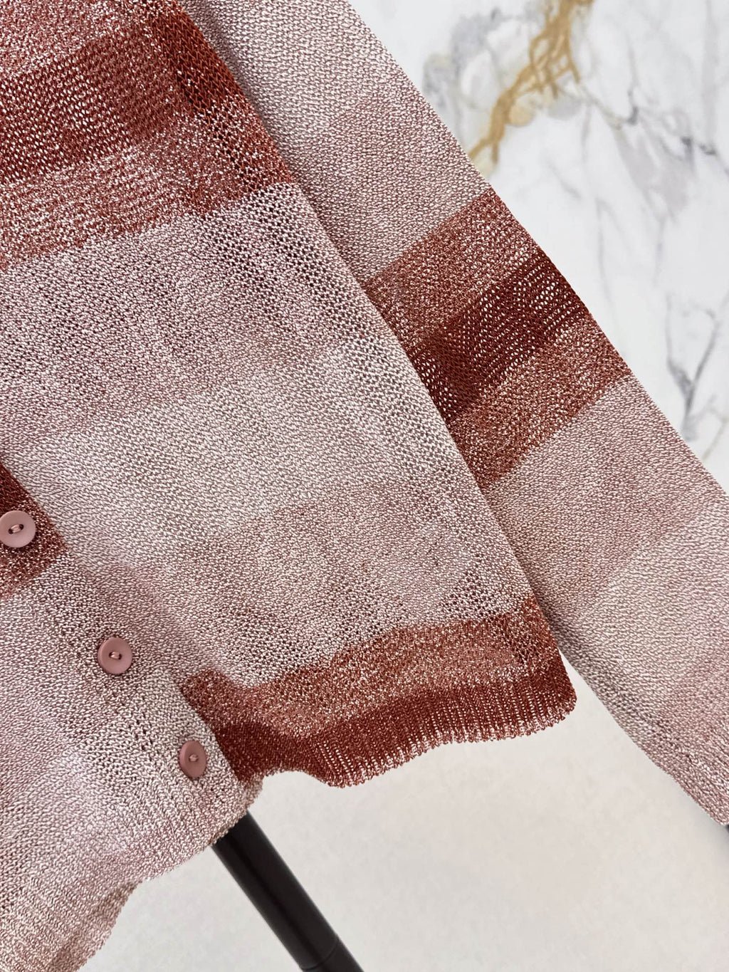 26FW New V-Neck Striped Knit Cardigan 🤍