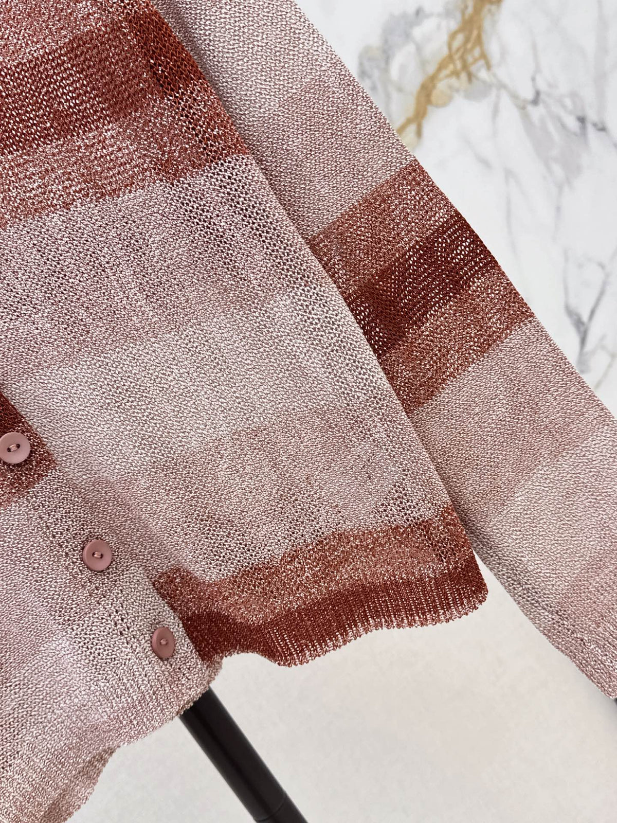 26FW New V-Neck Striped Knit Cardigan 🤍