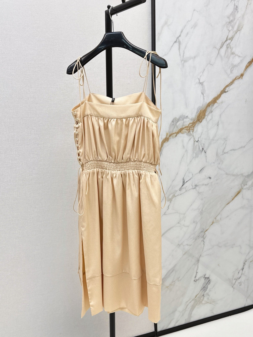 26FW New: French Minimalist Lightweight Slit Camisole Dress 🖤