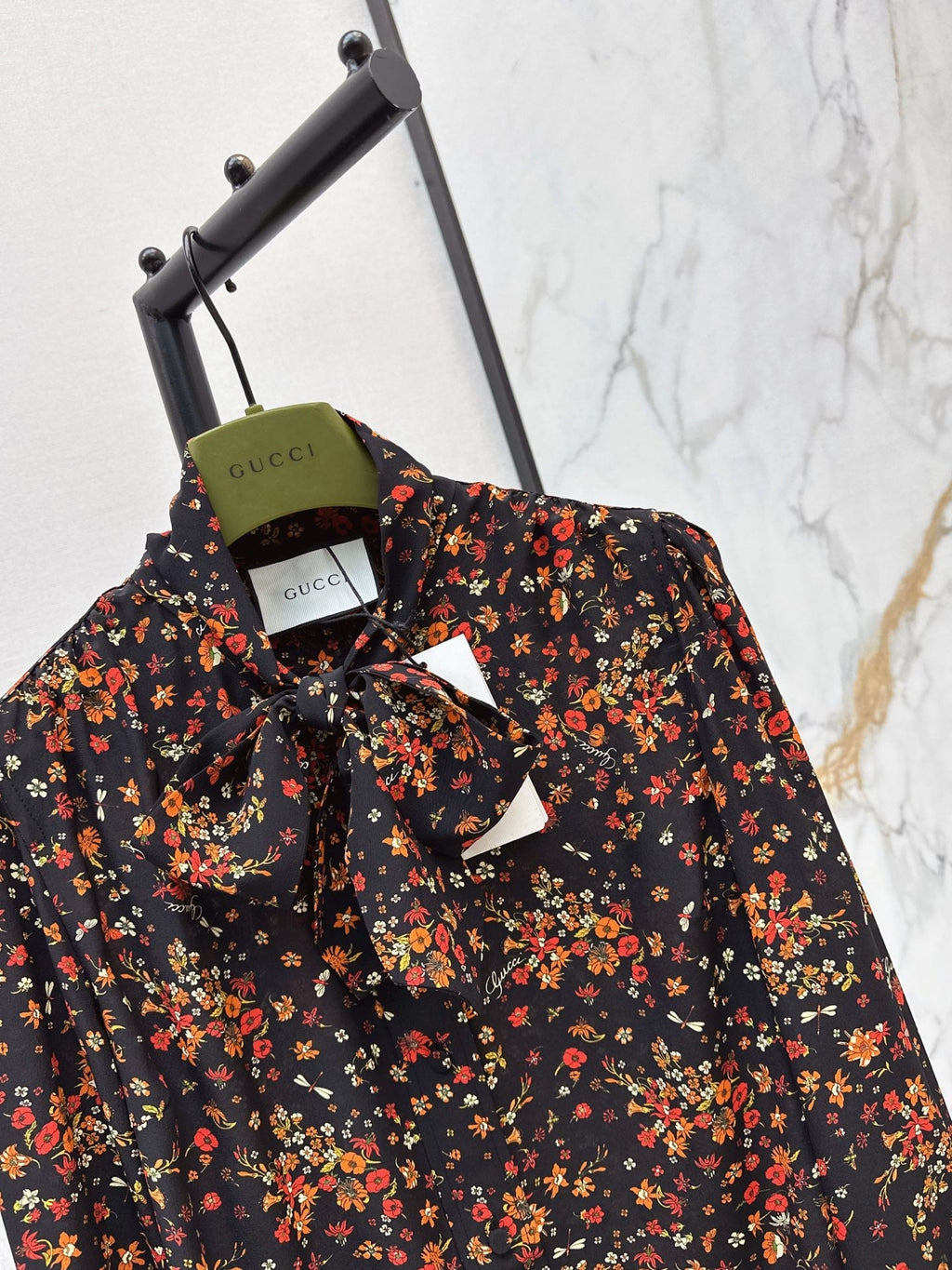 🔥Highest Quality🔥26FW New Floral Shirt with Ribbon Ties 🖤