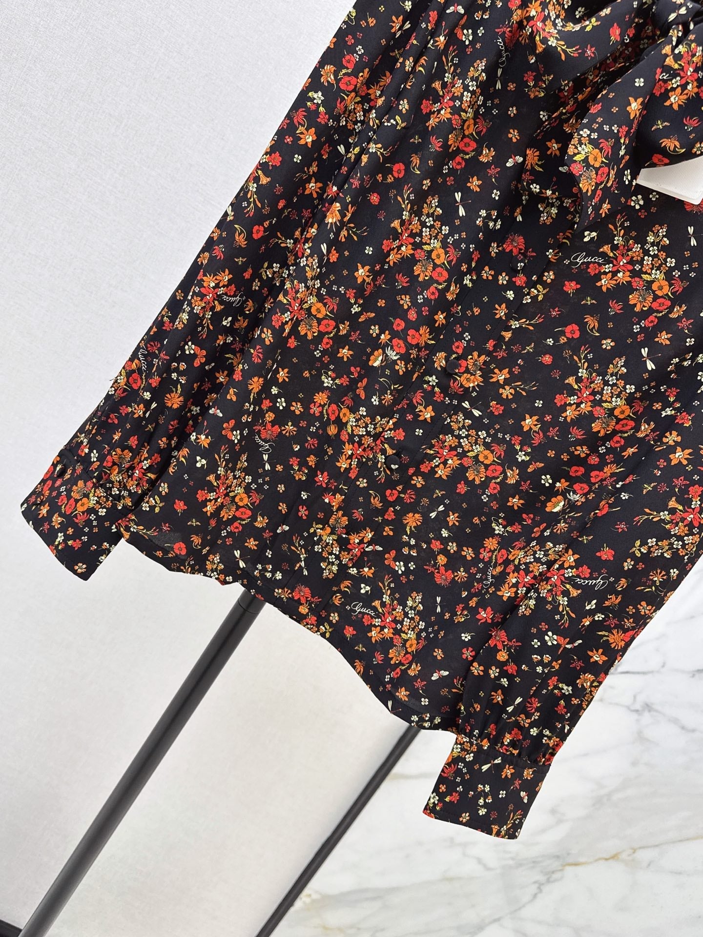 🔥Highest Quality🔥26FW New Floral Shirt with Ribbon Ties 🖤