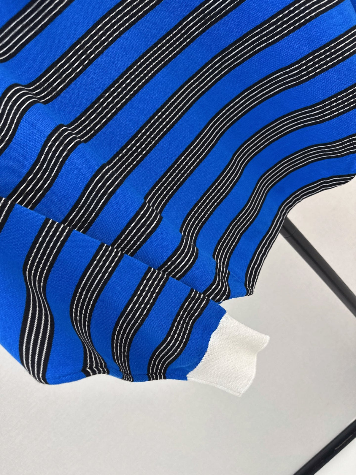 26FW New Striped Long-Sleeve Knit Polo 🩵