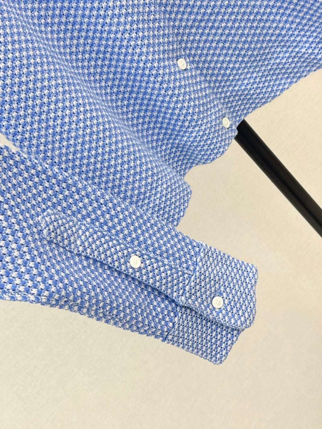 26FW New Blue Plaid Knit Cardigan 🩵