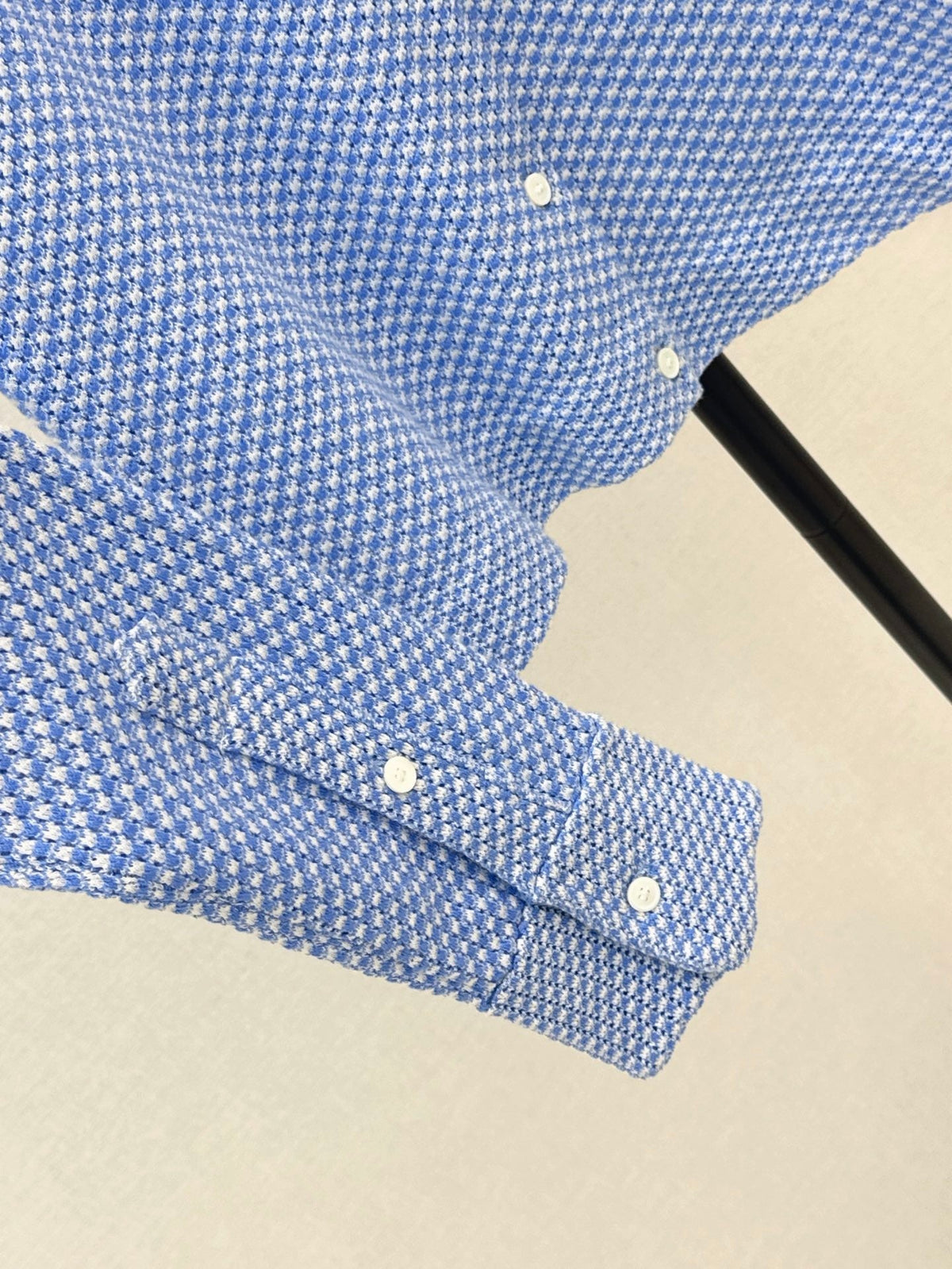 26FW New Blue Plaid Knit Cardigan 🩵