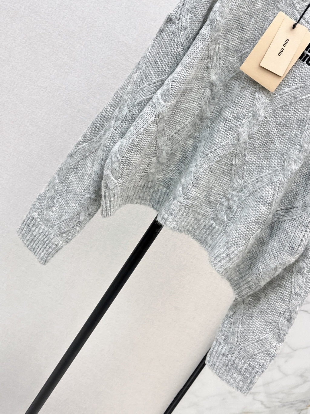 26FW New Logo Letter Embroidery Crewneck Sweater 🩶