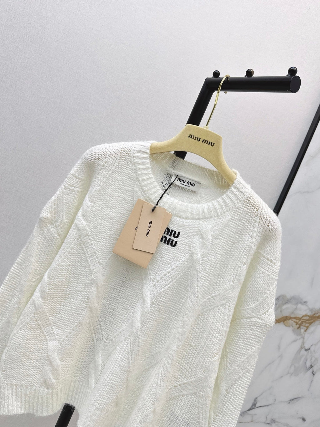26FW New Logo Letter Embroidery Crewneck Sweater 🩶