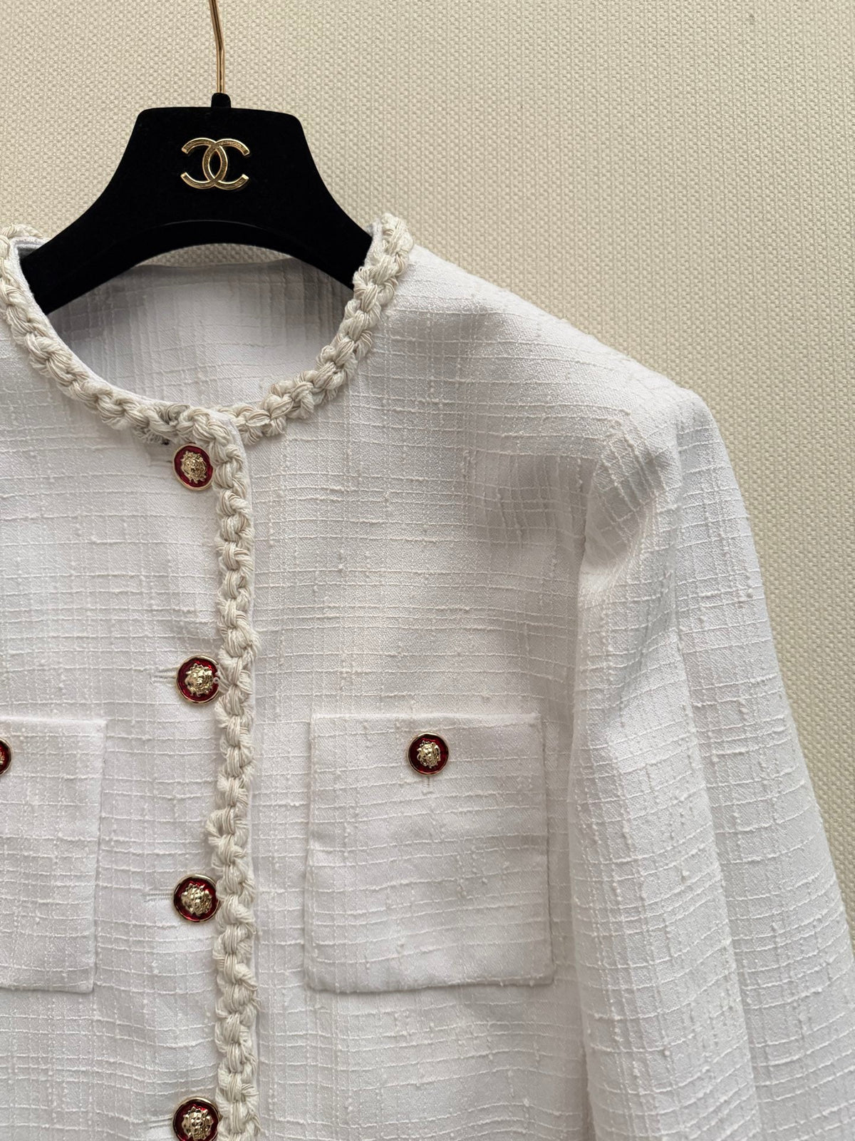 🔥Highest Quality🔥26FW New White Tweed Jacket 🤍