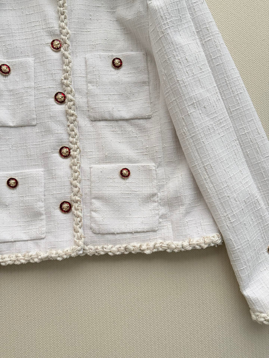 🔥Highest Quality🔥26FW New White Tweed Jacket 🤍
