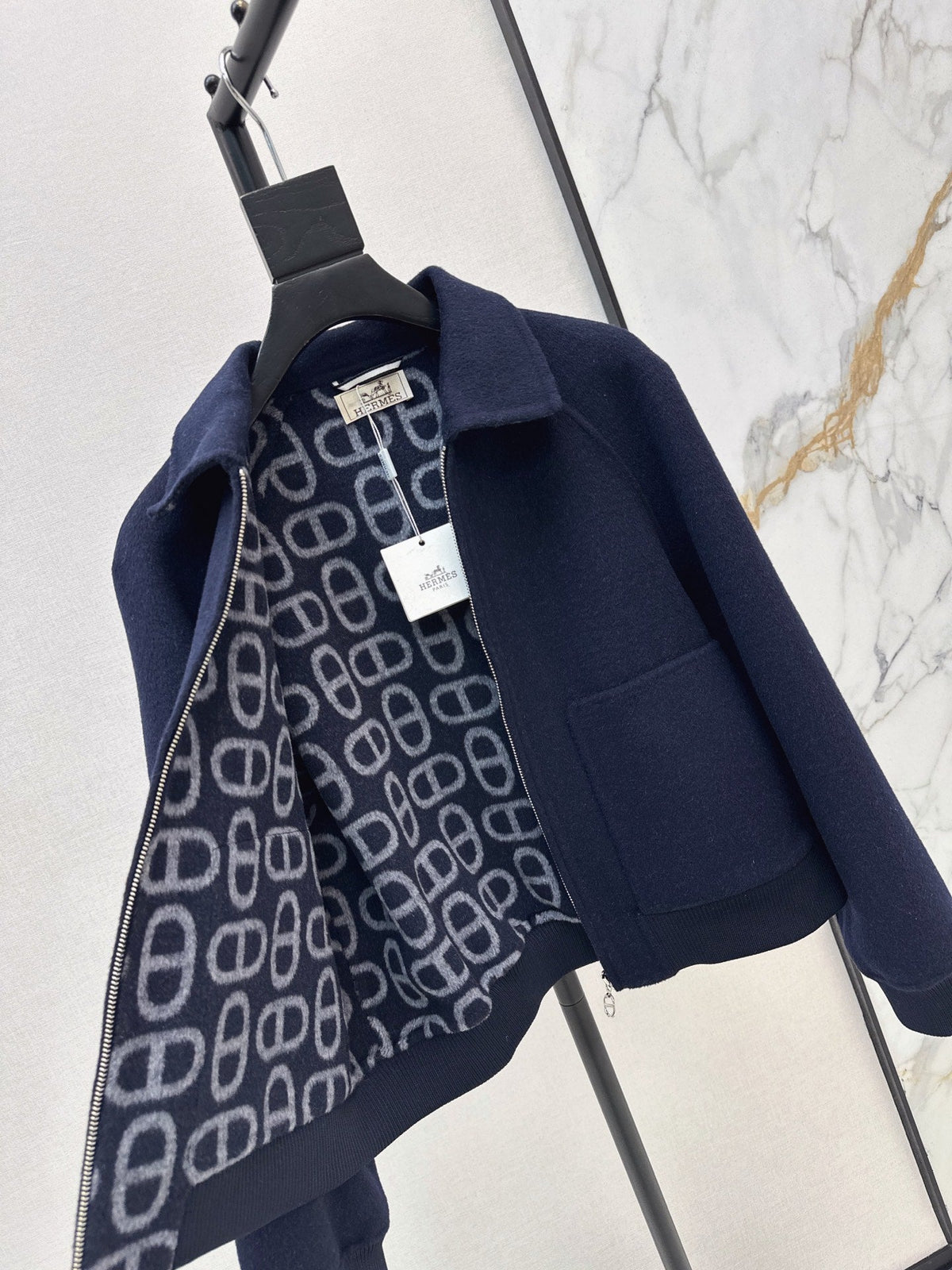 26FW New Reversible Cashmere Short Coat with Lapel 🤎