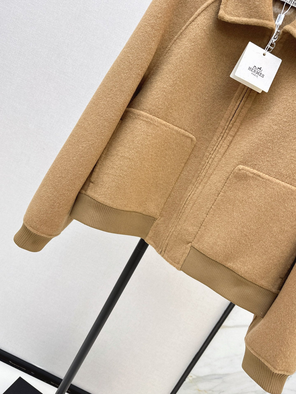 26FW New Reversible Cashmere Short Coat with Lapel 🤎