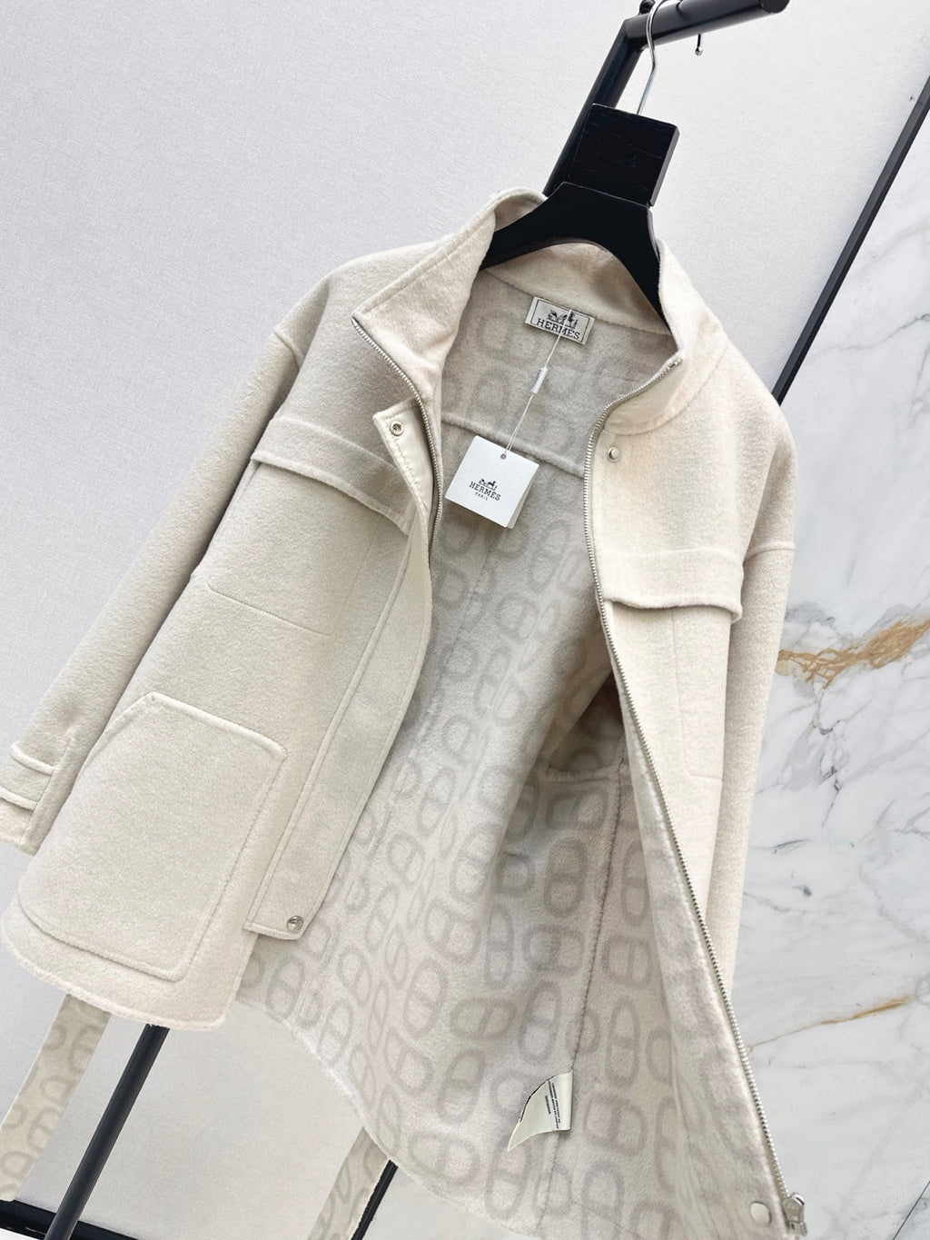 26FW New Reversible Cashmere Mid-Length Lapel Coat 🖤