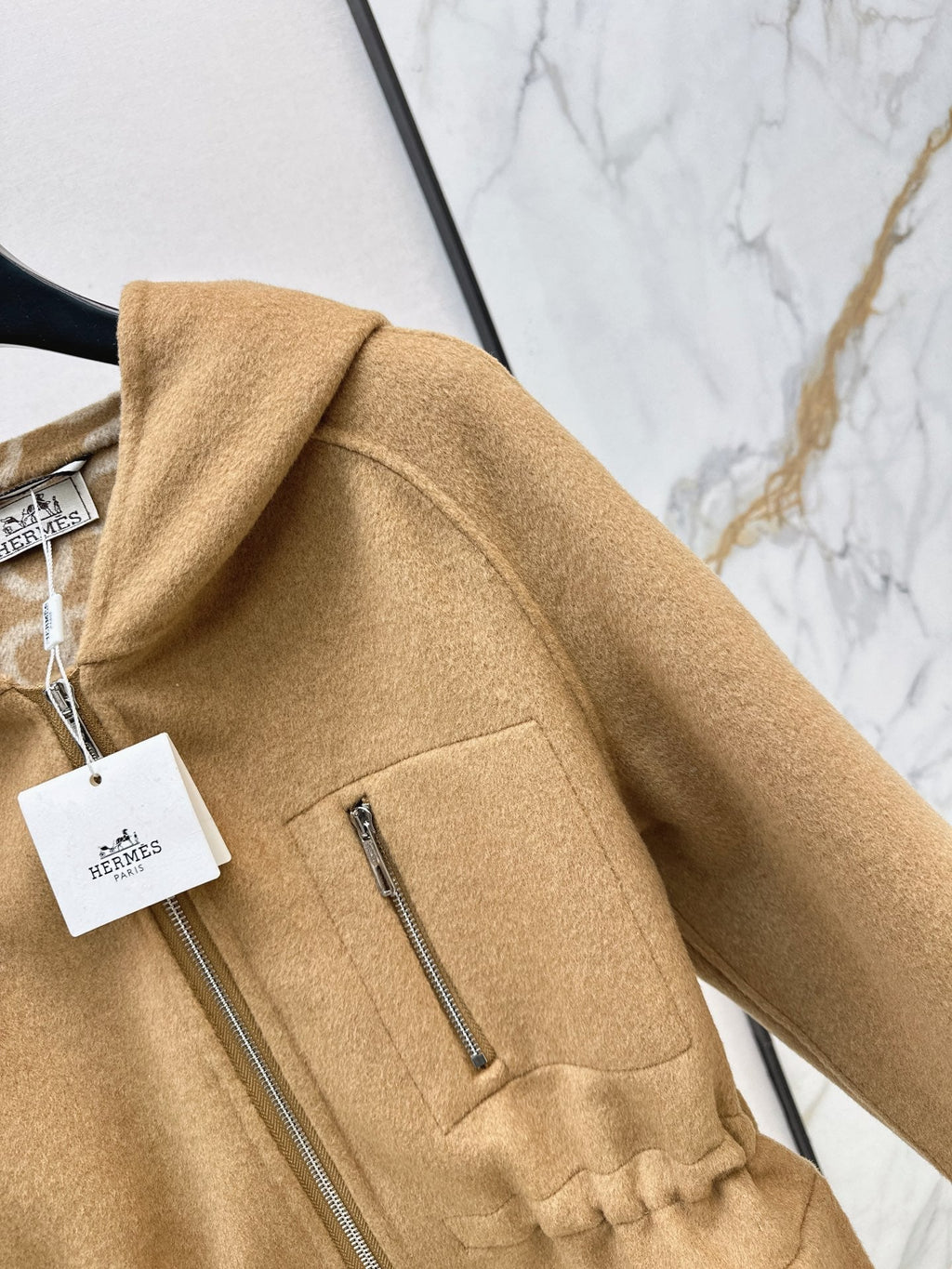 26FW New Reversible Cashmere Long Hooded Coat with Drawstring Waist 🖤
