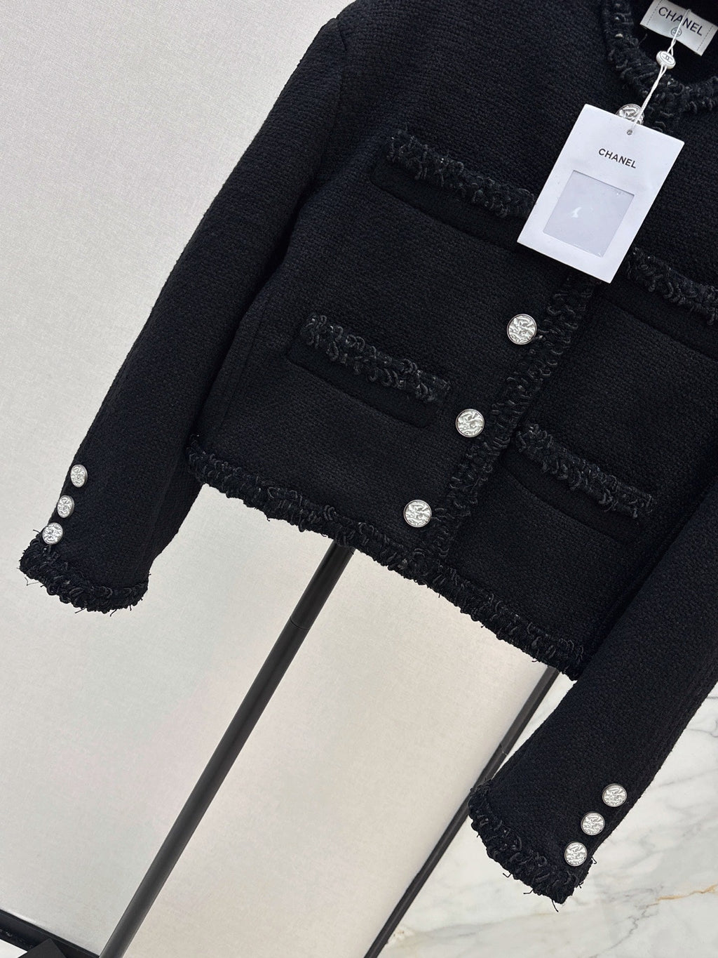 26FW New Cropped Tweed Jacket with Trim 🖤