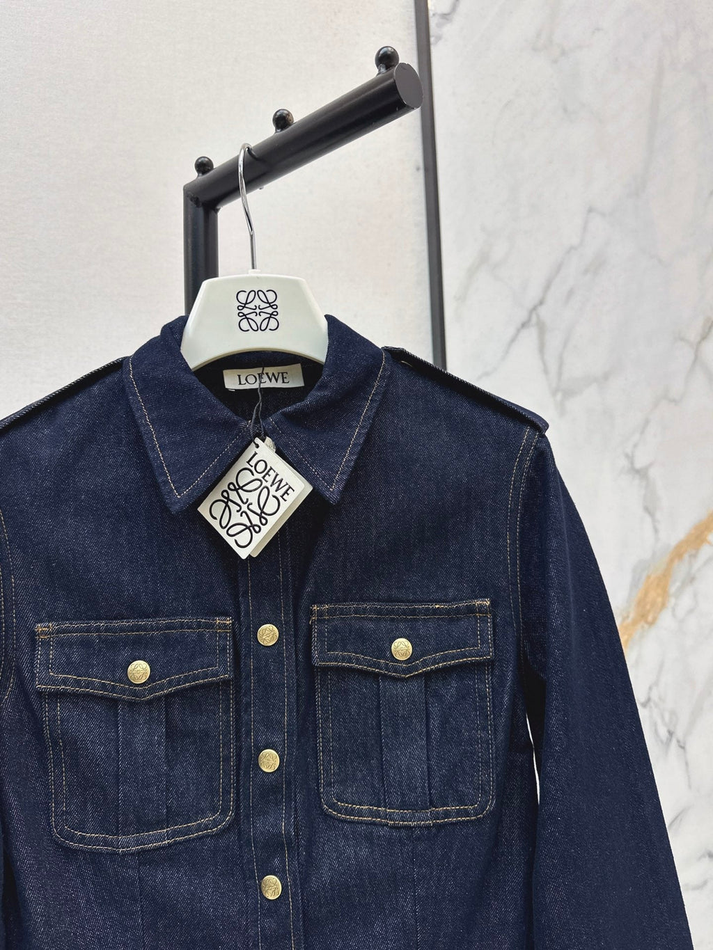 26FW New Slim-Fit Lapel Denim Shirt Jacket 🖤