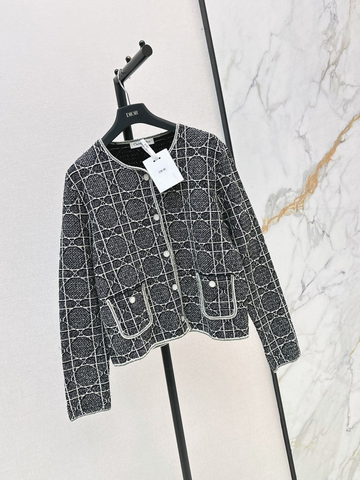 26FW New Cannage-pattern Cardigan Jacket 🩶