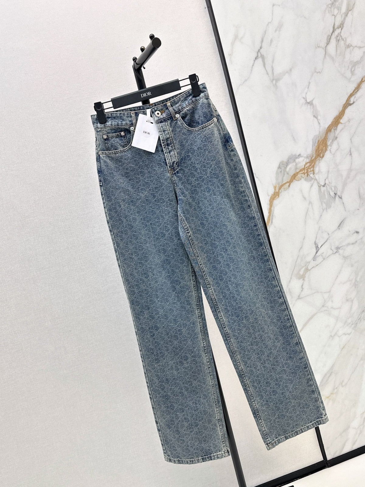 26FW New High-Waisted Jacquard Jeans 🩵