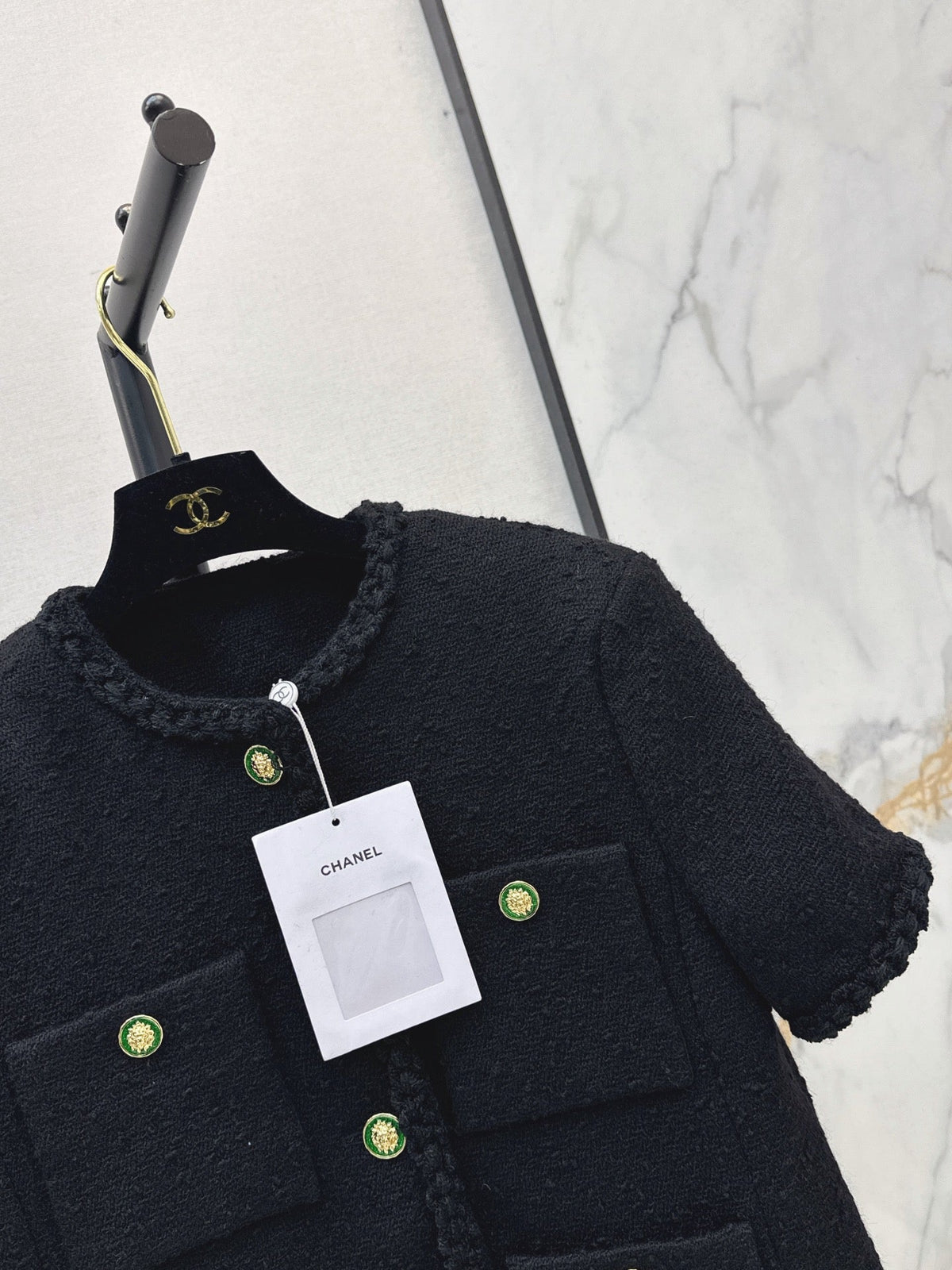 26FW New Knit Crew-Neck Short-Sleeve Jacket with Four Pockets 🖤