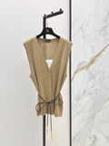 26FW New Camel V-Neck Sleeveless Knit Vest 🤎