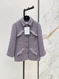 🔥Highest Quality🔥26FW New Mid-Length Lapel Knit Jacket 💜
