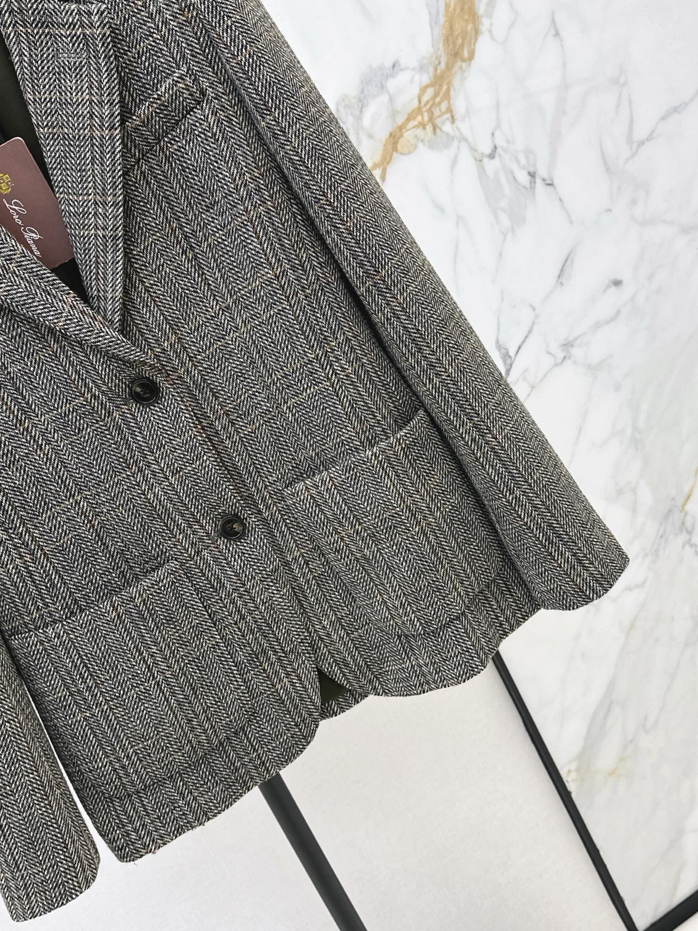 🔥Highest Quality🔥26FW New Oversized Herringbone Blazer 🤎