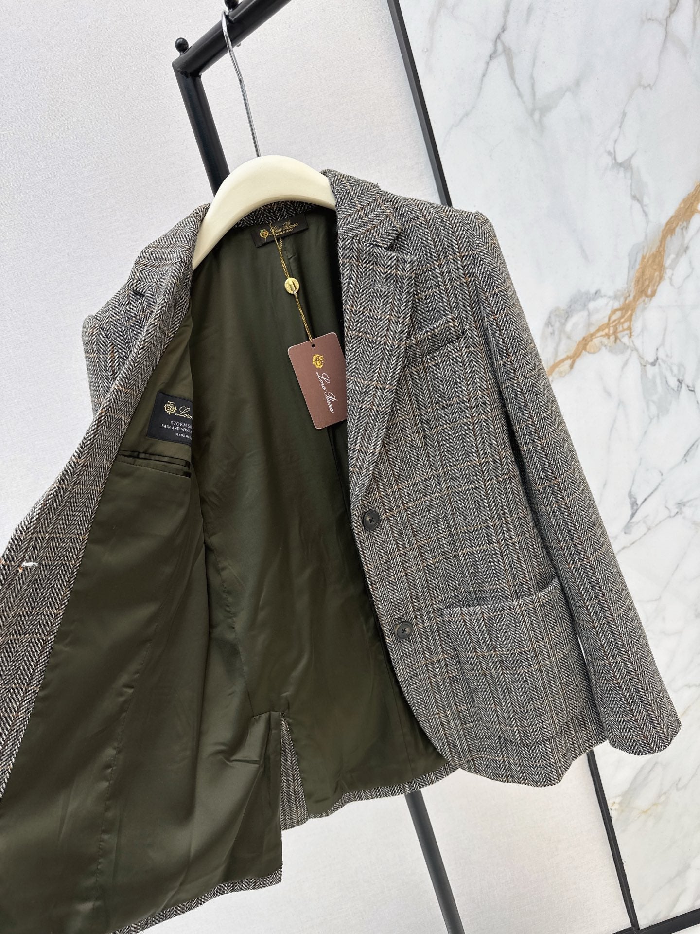 🔥Highest Quality🔥26FW New Oversized Herringbone Blazer 🤎