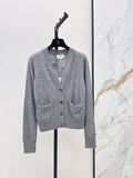 🔥Highest Quality🔥26FW New V-Neck Long-Sleeve Knit Cardigan 🩶