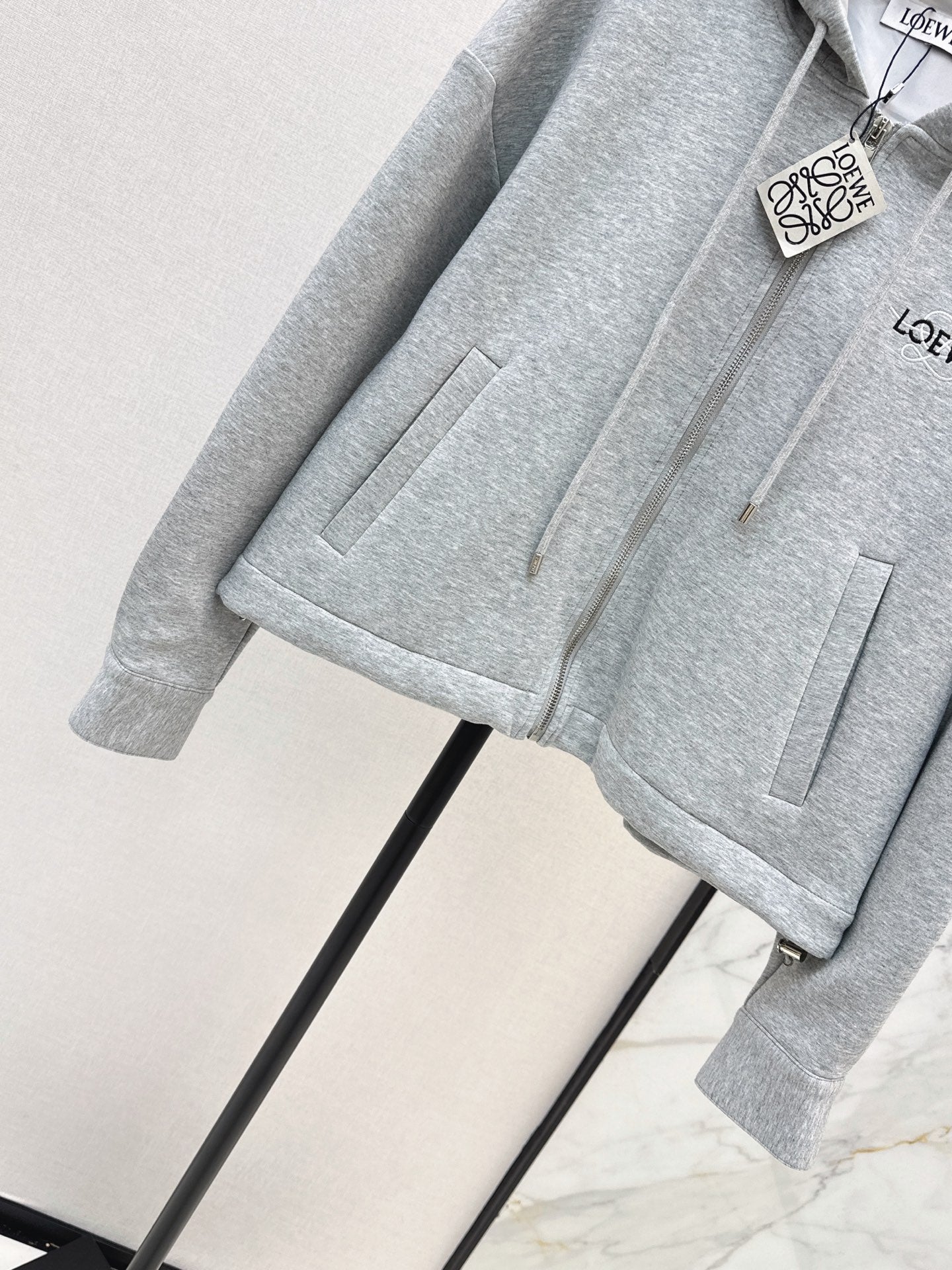 26FW New Logo-Embellished Hooded Jacket 🩶