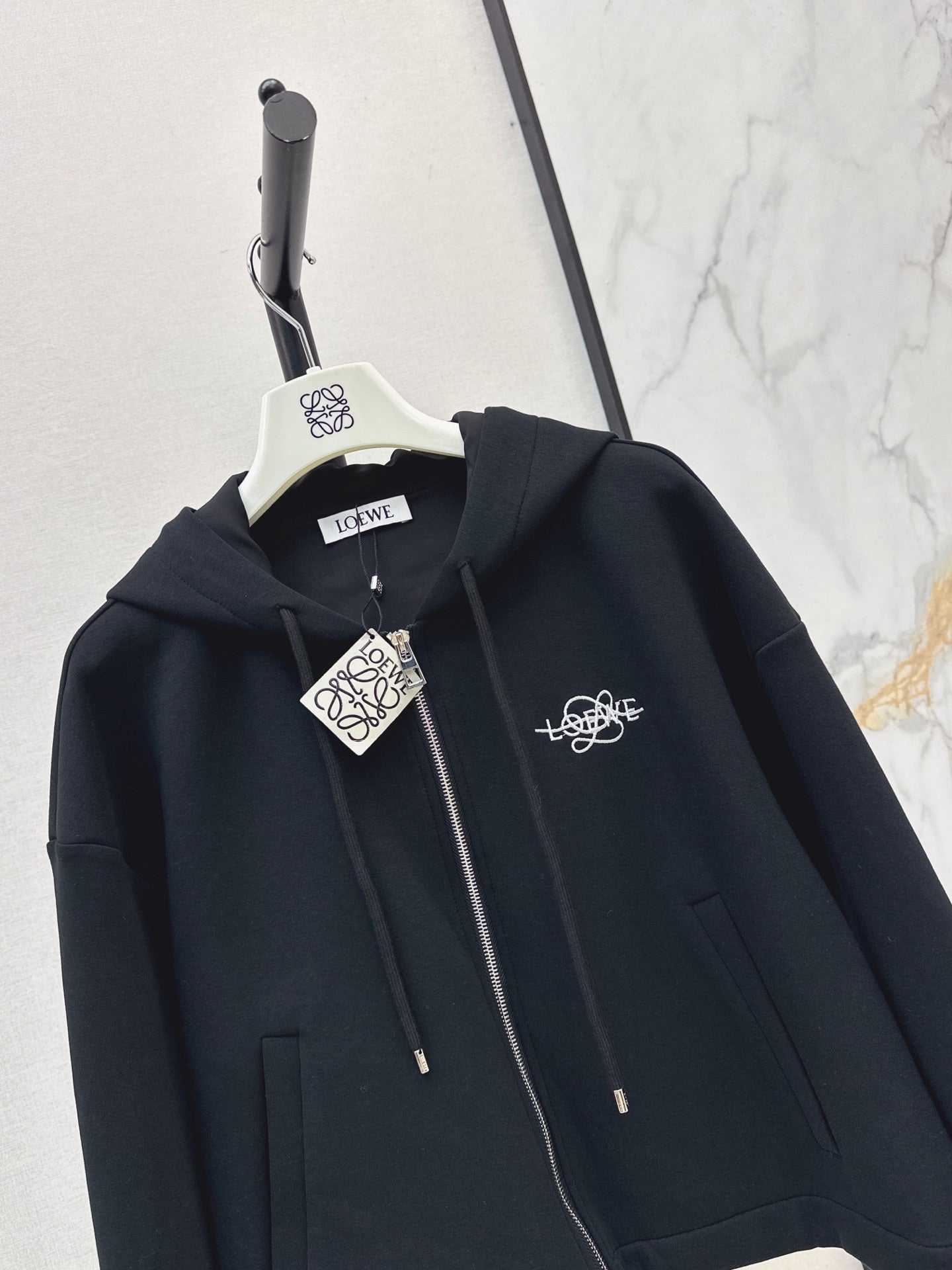 26FW New Logo-Embellished Hooded Jacket 🩶