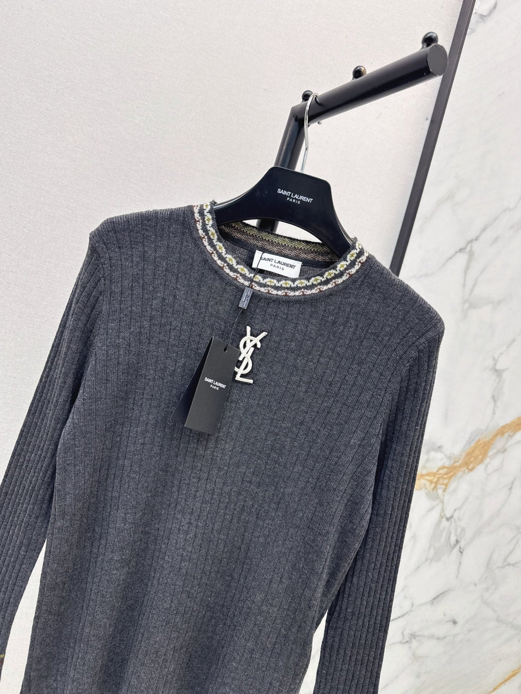 26FW New Slim-Fit Crew-Neck Knit Base Layer 🩶