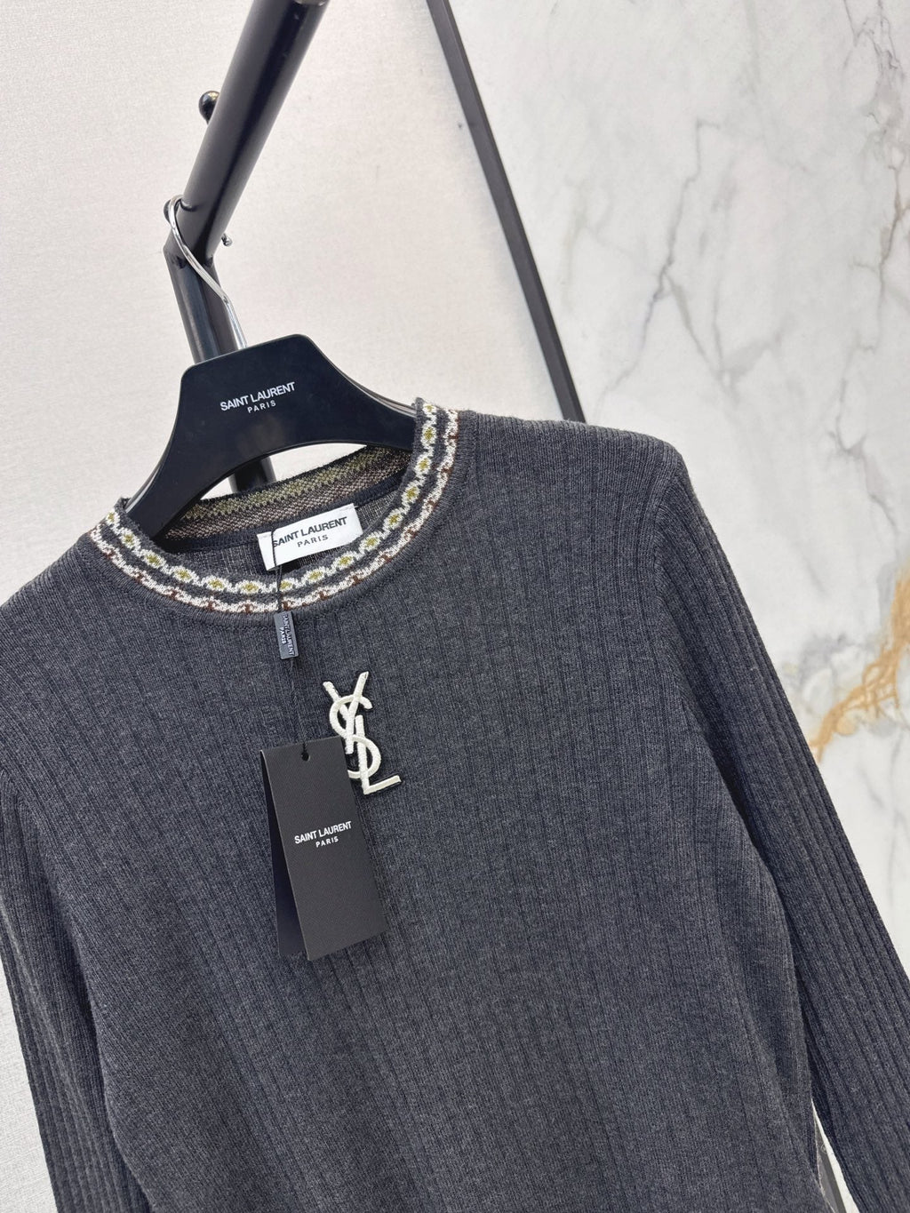 26FW New Slim-Fit Crew-Neck Knit Base Layer 🩶