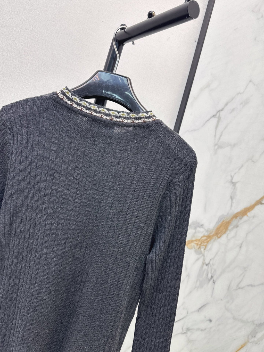 26FW New Slim-Fit Crew-Neck Knit Base Layer 🩶