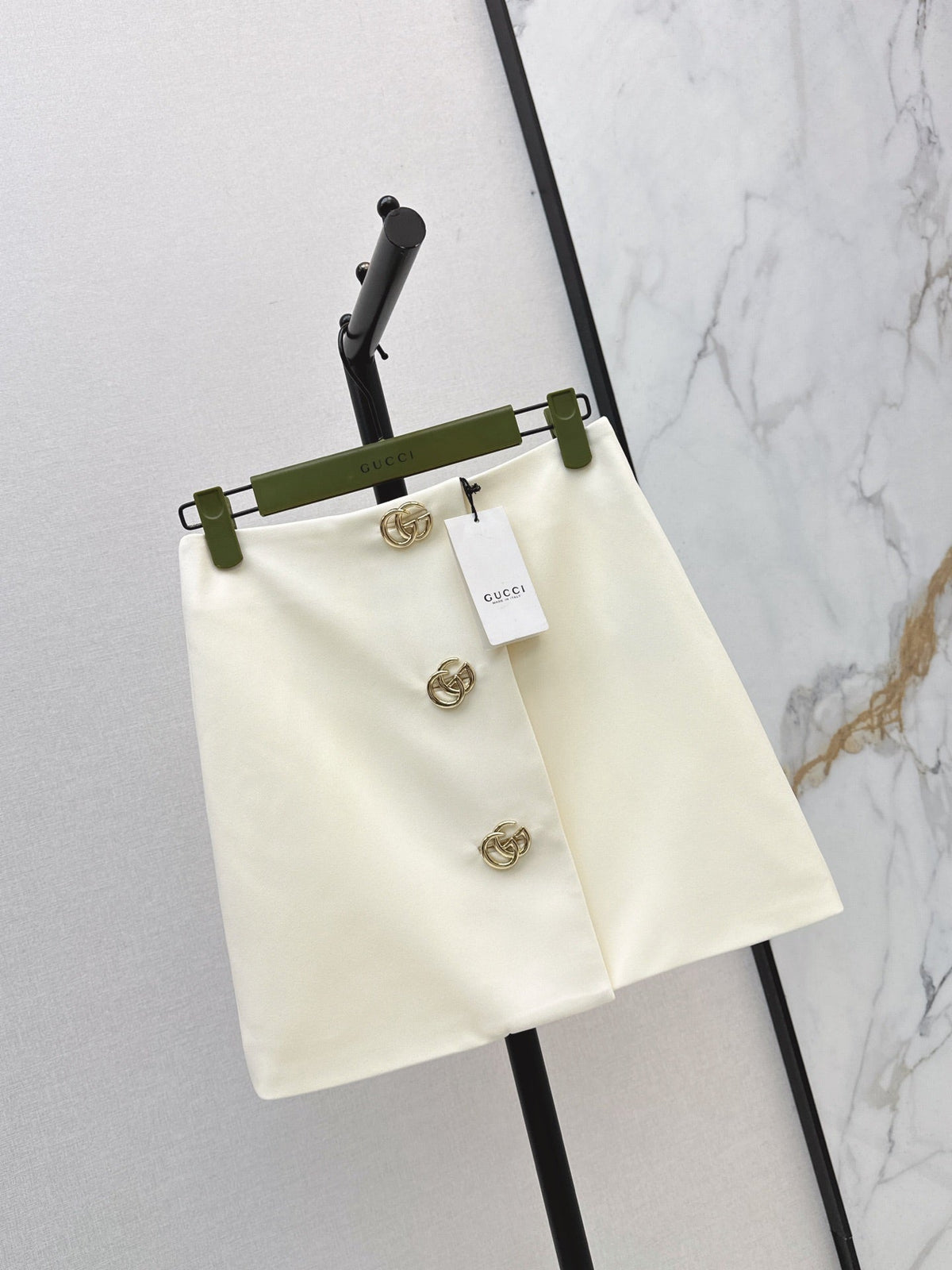 26FW NEW GG Metal-Buckle Mini Skirt 🤍