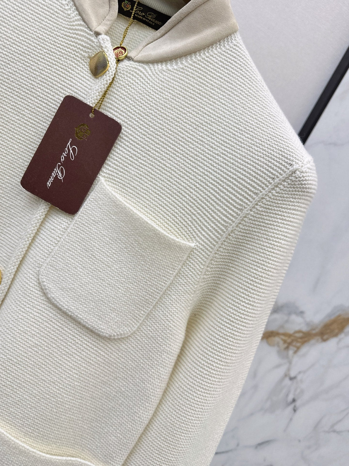 🔥Highest Quality🔥26FW New: Custom-design knit jacket featuring a blend of cashmere and suede 🤎